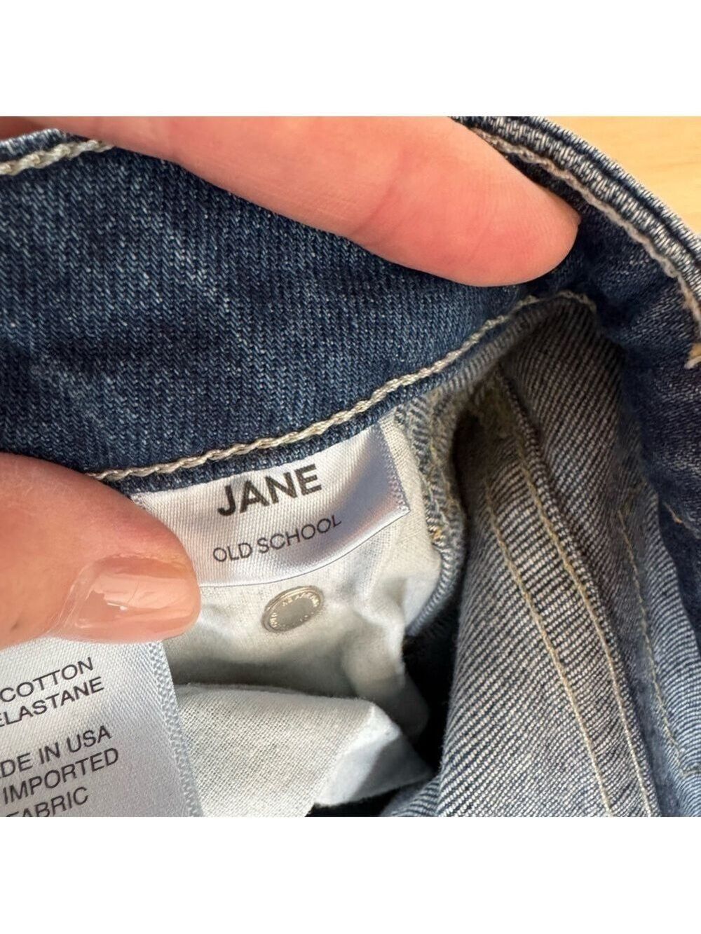 AMO Jane Old School Jeans Distressed Medium Wash Size 27 NWOT - Picture 6 of 6